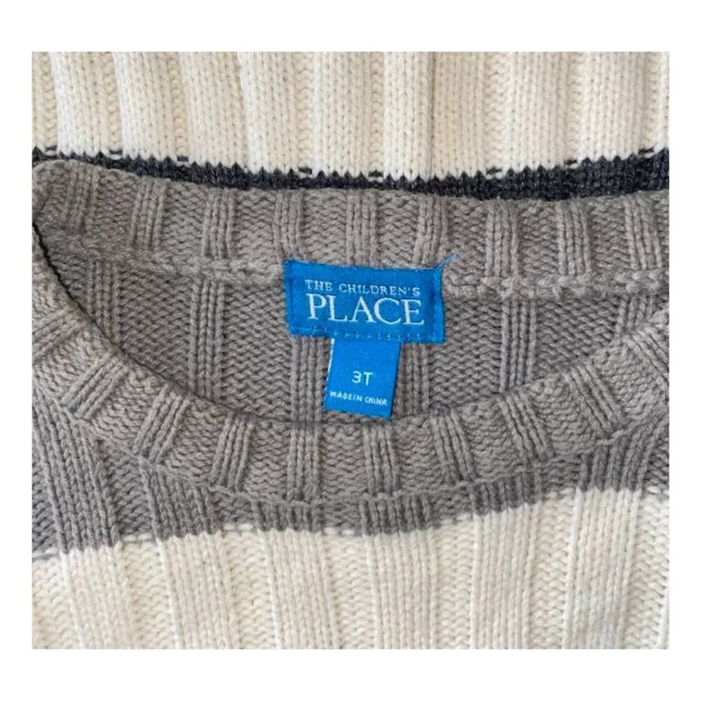 2 for $15 The Children's Place Striped Knit Long Sleeve Sweater - Size 3T Boys